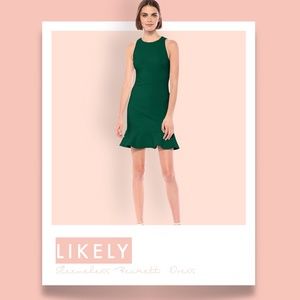 LIKELY - Sleeveless Beckett Dress - Green - NWT